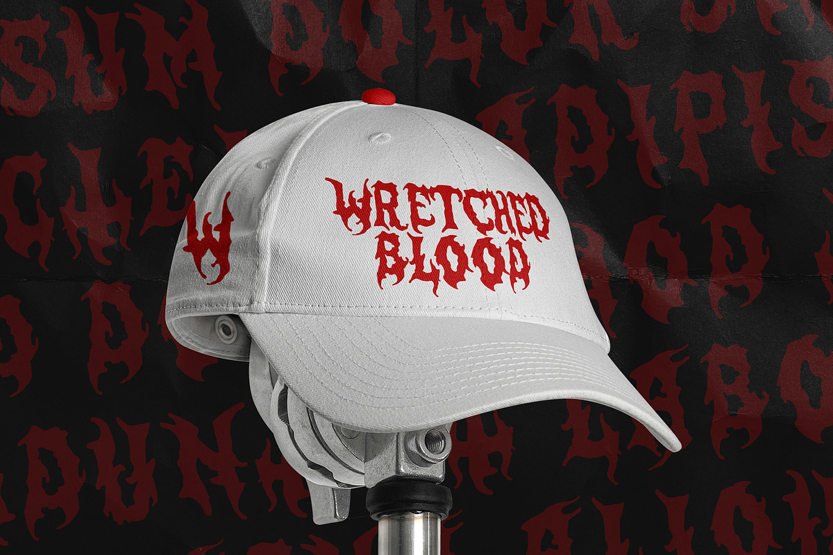 CS Whistle – Black Metal Font, a Blackletter Font by Craft Supply Co. (Photo 3 of 8)