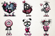 Cute Watercolor Valentines Clipart B, an Illustration by RobertsArt (Thumbnail 5 of 7)