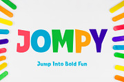 JOMPY – Playful Bold Display Font, a Blackletter Font by OWPictures (Thumbnail 1 of 11)