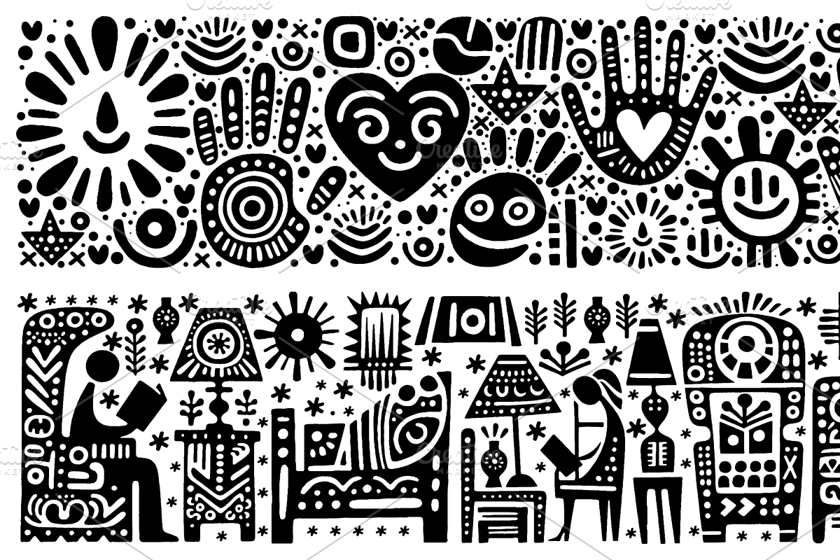Outdoor Illustration, Tribal Folk, a Decorative Illustration by devastd (Photo 15 of 27)