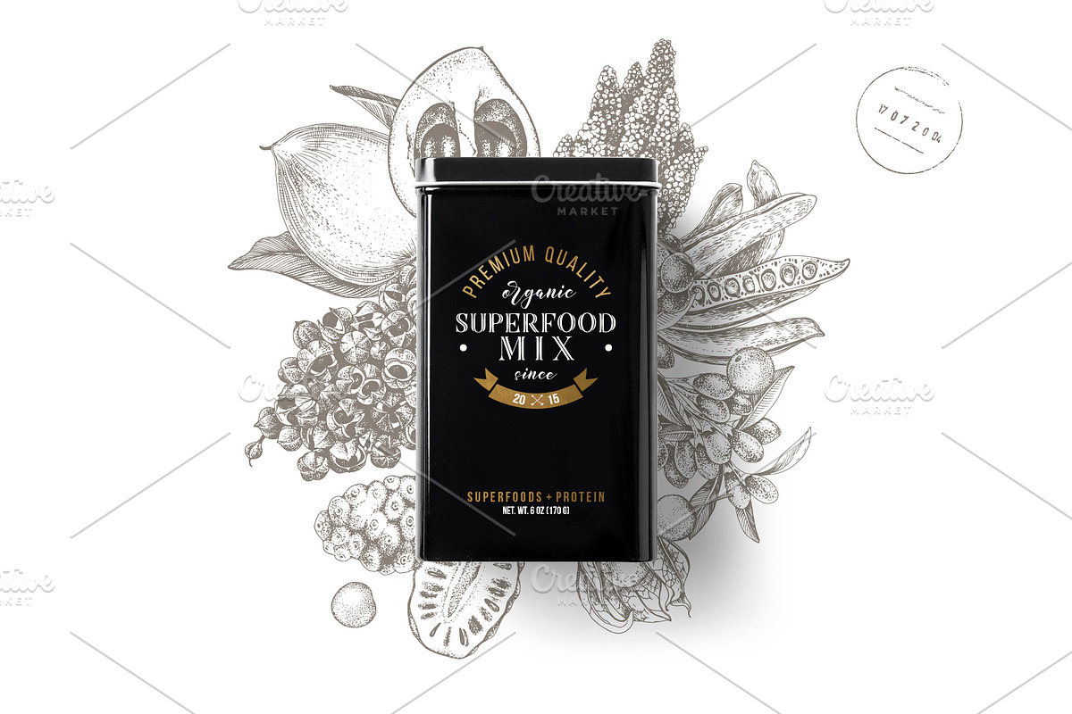 Hand drawn superfood set, a Food Illustration by handsketched (Photo 5 of 10)