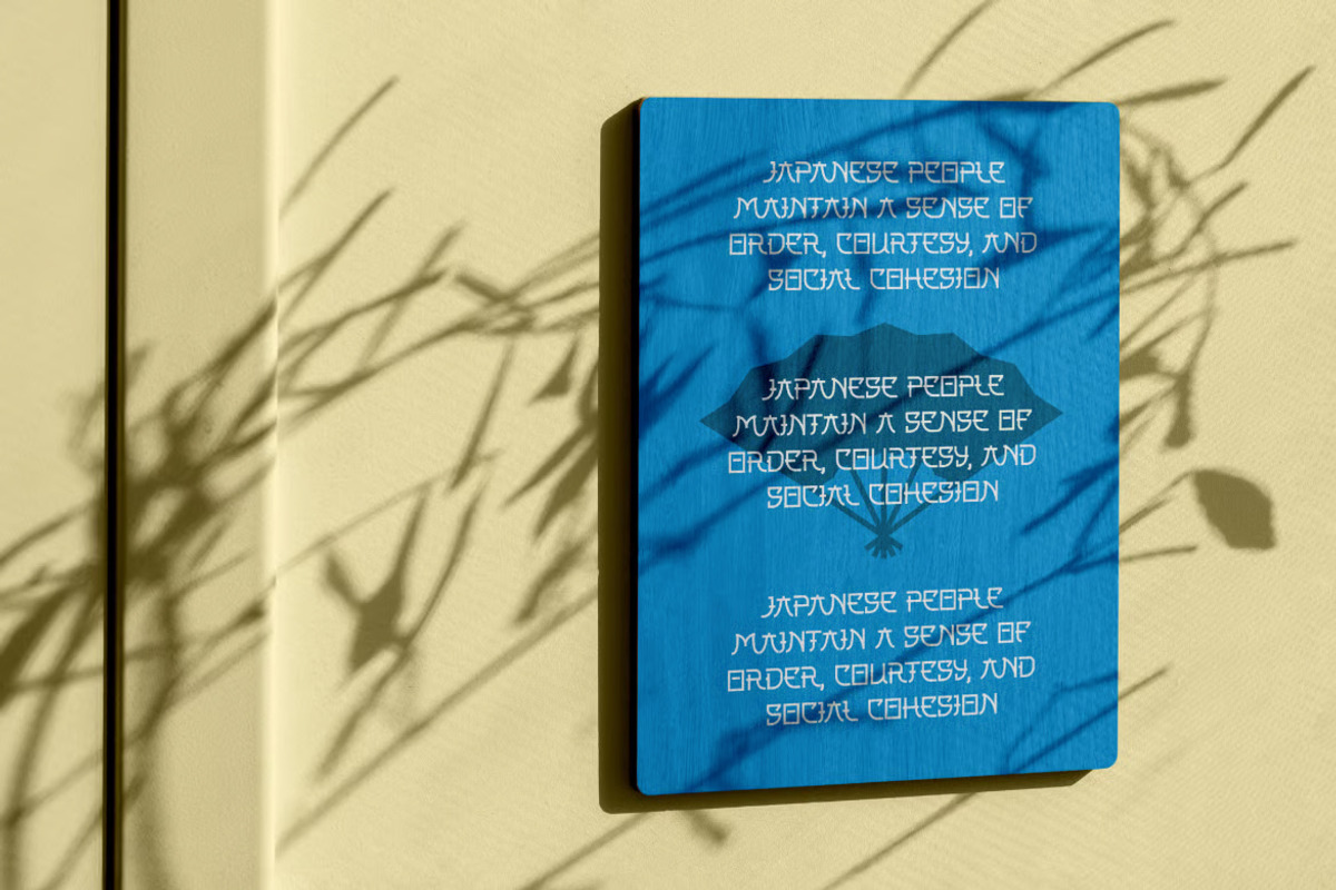 Souta - Japanese Style Display Font, a Sans Serif Font by Brand Earth (Photo 3 of 7)