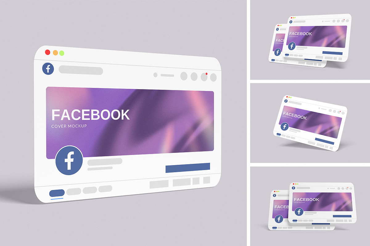 Facebook Cover Mockup, a Wearable Device Mockup by xavier_studio (Photo 1 of 5)