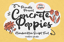 Concrete Poppies Organic Script Font