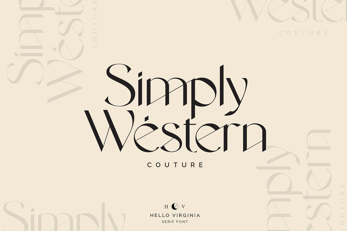 Hello Virginia - Elegant Serif Font