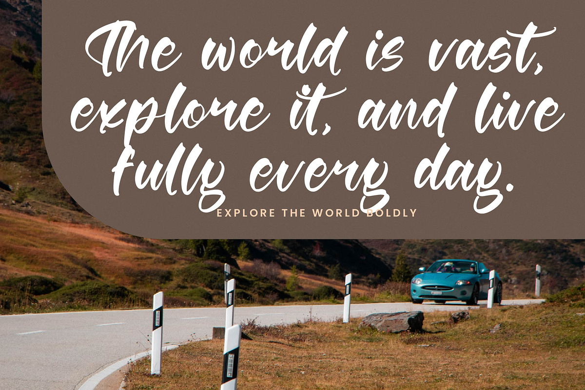 Berlin Travels Bold Calligraphy Font, a Script Font by stylishtype.co (Photo 2 of 20)