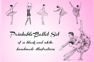 Ballet set illustrations