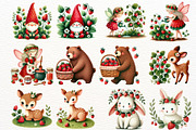 Strawberry Fairy Garden Watercolor, a Person Illustration by Nicolle's Colorful Art (Thumbnail 5 of 6)