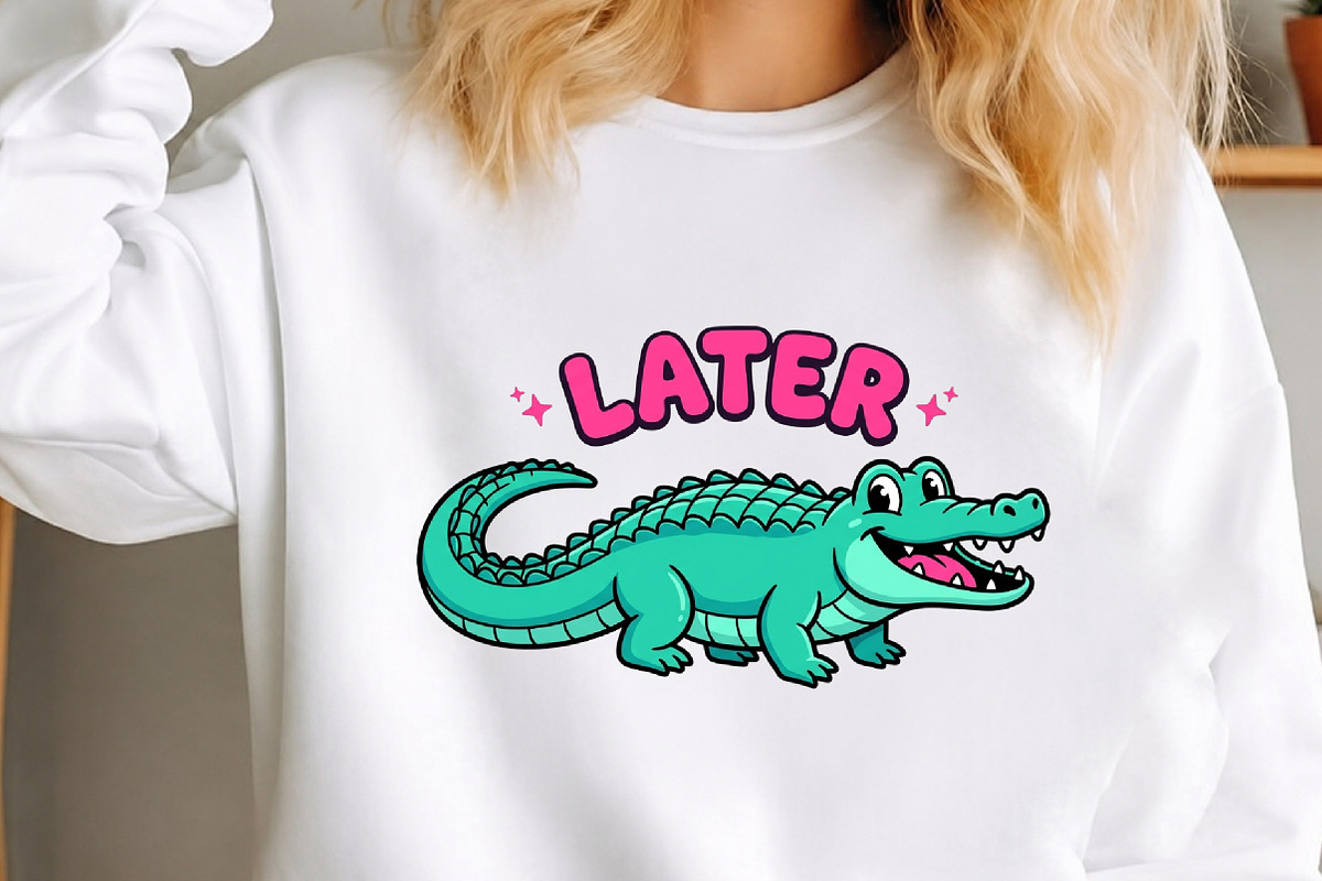 Later Gator Cute Alligator PNG, a Seasonal Illustration by Canvas Craft (Photo 2 of 6)