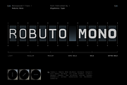 GC Robuto Mono-Futuristic Monospace, a Sans Serif Font by Glyphonic (Thumbnail 1 of 16)