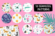 Jungle animals kids clipart set, an Animal Illustration by Leysan Shayak (Thumbnail 8 of 9)