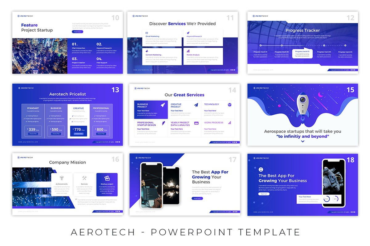 Aero-Tech - Technology Presentation, a Presentation Template by Brandearth RRGraph (Photo 3 of 7)