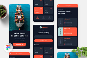 Seguimiento - Logistic Tracking App, an UI Kit Template by Panen Creative
