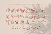 Tropical Summer Illustration Set, a Food Illustration by Rough Edges Supply Co. (Thumbnail 4 of 10)