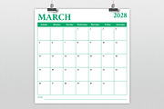 2028 12x12 COLOR Calendar Template, a Stationery Template by Running With Foxes (Thumbnail 3 of 6)
