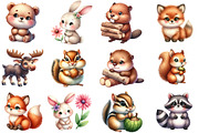 Woodland  Cute Little Animal Clipart, an Illustration by Designworld (Thumbnail 2 of 6)
