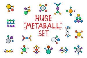 Huge Vector Metaball Set