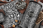 Chocolate Graphics Doodle Patterns, a Pattern Graphic by BALABOLKA (Thumbnail 3 of 7)