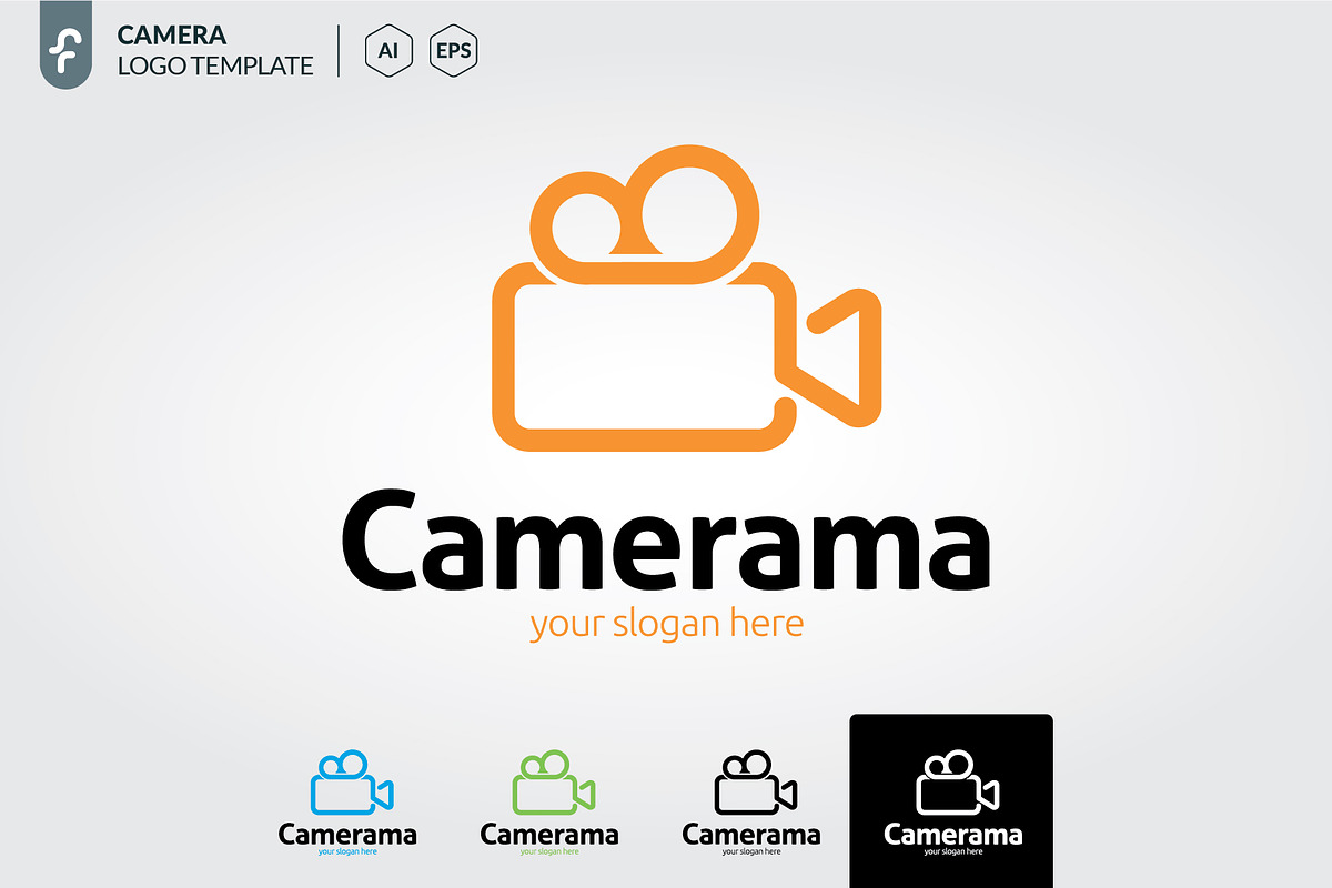 Camera logo template, a Branding & Logo Template by ft.studio