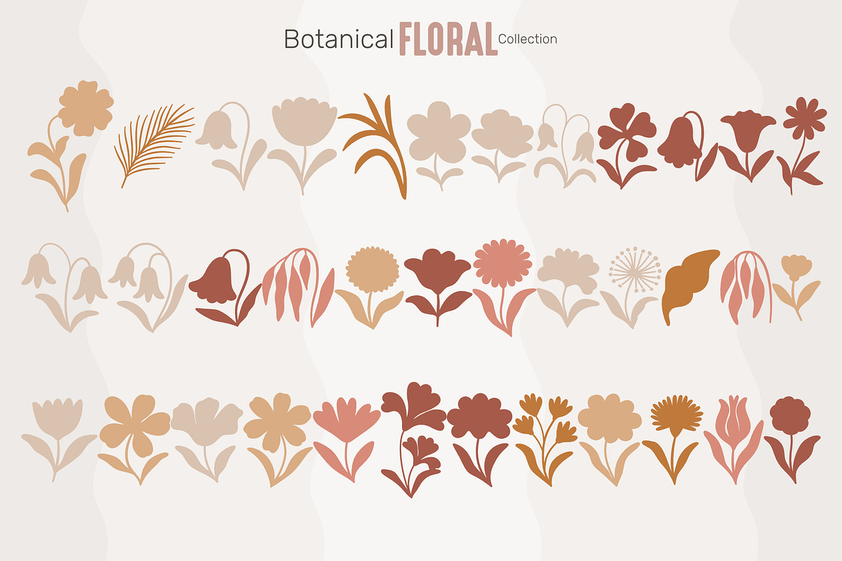 Botanical Floral Collection, an Object Graphic by moja doodle (Photo 4 of 11)