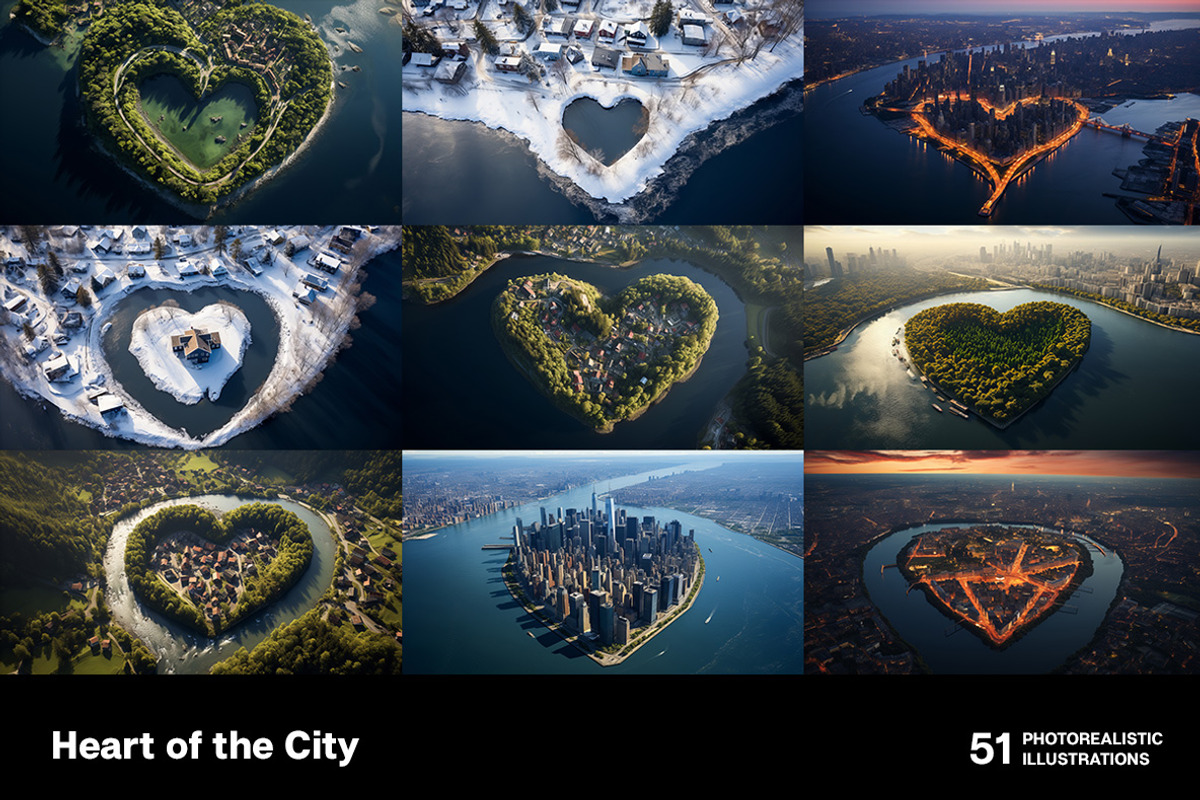 Heart of the City - 51 images, an Object Illustration by Handmadefont (Photo 2 of 14)