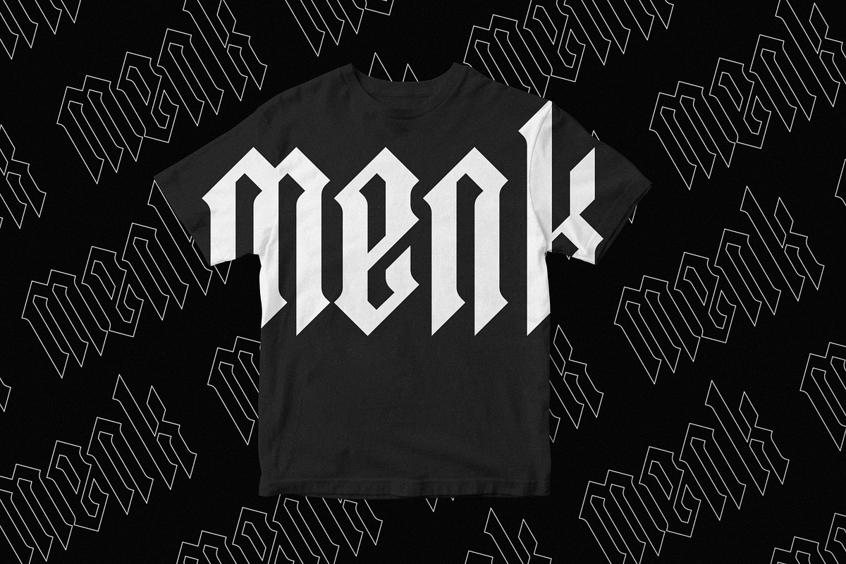 Midnight Blackletter Display Font, a Blackletter Font by MenkType Studio (Photo 6 of 6)