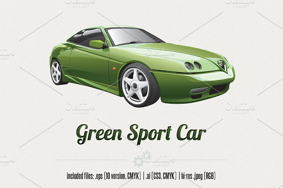 Green Sport Car