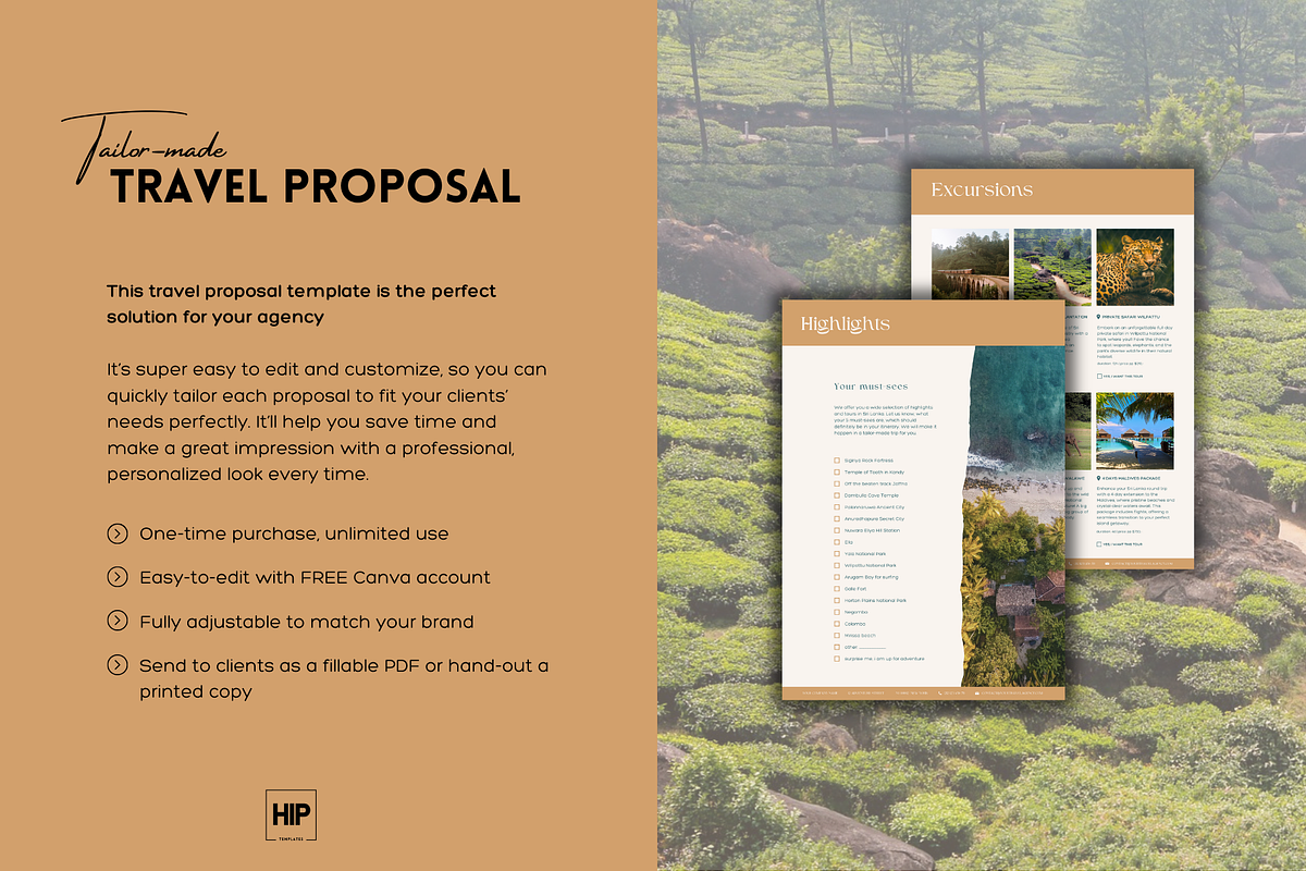 Travel Proposal for Travel Agents, a Templates & Theme by Hip Templates (Photo 2 of 9)