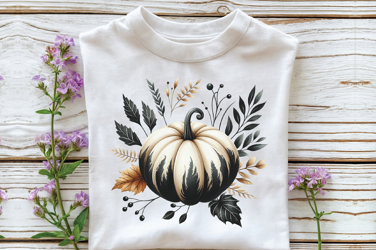 Beige & Black Autumn Clipart, an Illustration by CraftArtStudio (Photo 3 of 6)