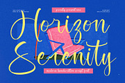 Horizon Serenity Modern Handwritten, a Script Font by stylishtype.co (Thumbnail 1 of 15)