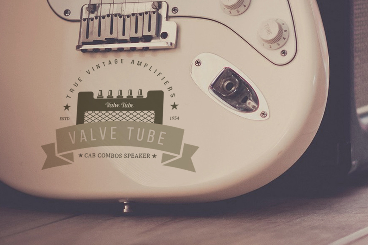 Vintage Amplifier Badges Set, a Branding & Logo Template by Bobboz Store (Photo 4 of 4)