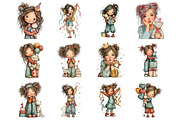 Birthday Girl Clipart, an Illustration by Design Market (Thumbnail 2 of 3)