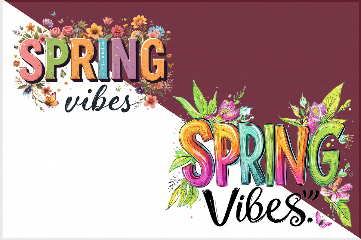 Spring Vibes Summer Flowers Sublimat, an Illustration by Sublimation Artist (Photo 3 of 6)
