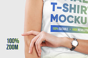 Female T-Shirt Mockups Vol 3. Part 2, a Shirt Mockup by Hi, Mock-Up! (Thumbnail 3 of 10)
