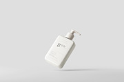 Square Pump Bottle Mockup, a Cups & Container Mockup by pmvch (Thumbnail 2 of 10)