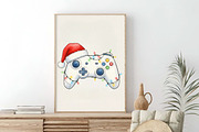 Video Game Controller Christmas PNG, an Illustration by SinaCreation (Thumbnail 5 of 7)