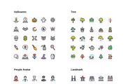 1500 Line Color Icons Pack, an Icon by WORAKAMON Design Studio (Thumbnail 16 of 17)