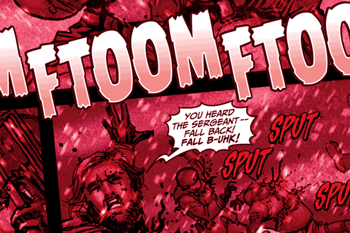 Battle Damaged - ragged comic font preview 3