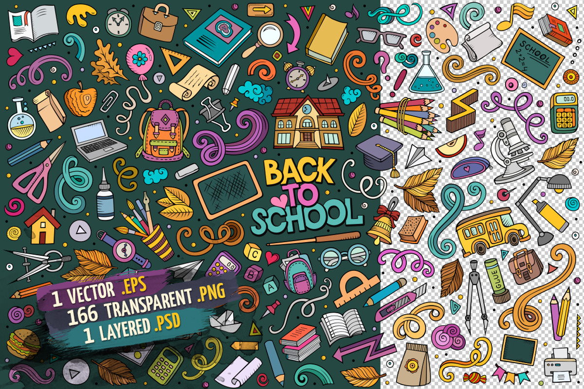 School Objects Set, an Object Graphic by BALABOLKA (Photo 2 of 4)