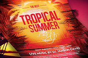 Tropical Summer Flyer Template, a Flyer Template by Briell Design (Thumbnail 2 of 3)