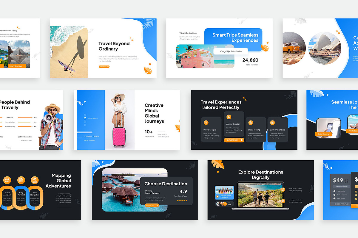 Travel Agent PowerPoint, a Presentation Template by New Coral Design (Photo 3 of 6)