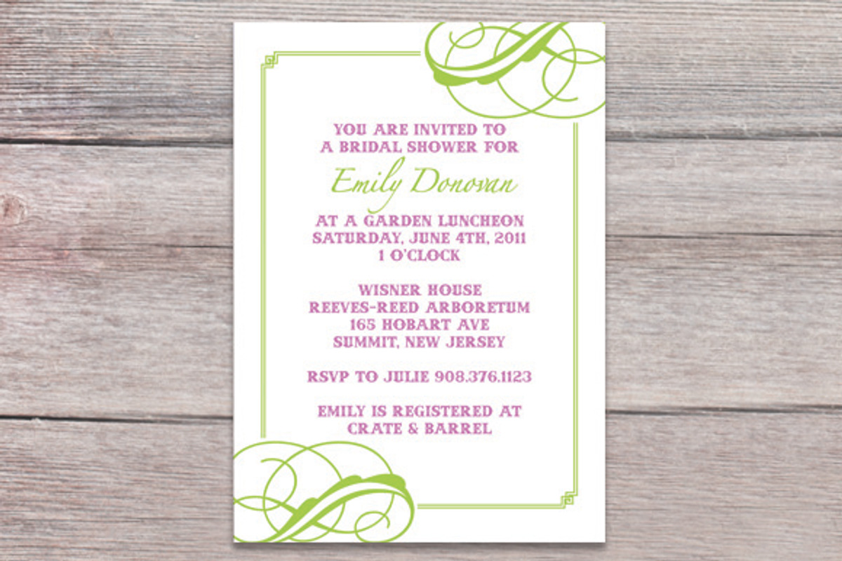 Floral garden bridal shower, an Invitation Template by Claudia Petrilli Design