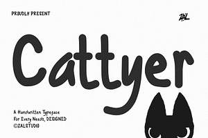Cattyer - Display Handwritten Font