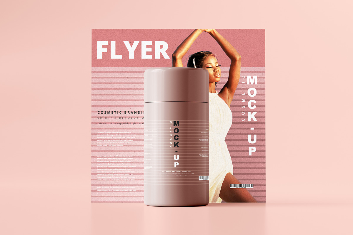 250+ Cosmetic Branding Mockup Bundle, a Cups & Container Mockup by pmvch (Photo 190 of 273)