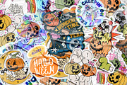 Halloween Spooky Sticker Collection, an Object Graphic by Alina Sh (Thumbnail 7 of 8)