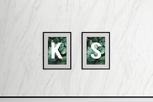 Double Wall Frame Mockup