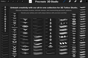 Tattoo Studio - Procreate 3d Models