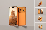 iPhone 17 Pro Max Mockup, an iPhone Mockup by graphicsecond (Thumbnail 1 of 6)