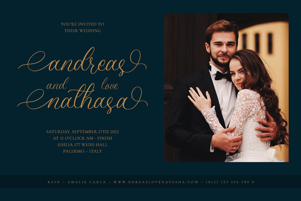 Amanda Calligraphy, a Script Font by RockboyStd (Photo 3 of 12)