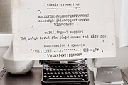 Thesis Typewriter Font and Extras, a Serif Font by Ana's Fonts (Thumbnail 2 of 12)